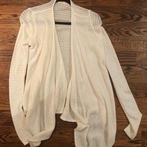 White hollister knit cardigan